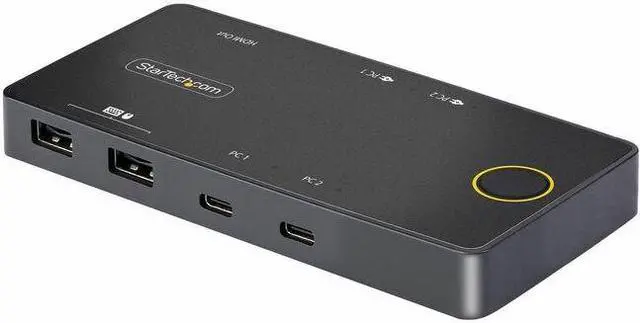 Alt view image 5 of 5 - StarTech 2-Port Single Monitor KVM Switchbox C2H46UC2PDKVM