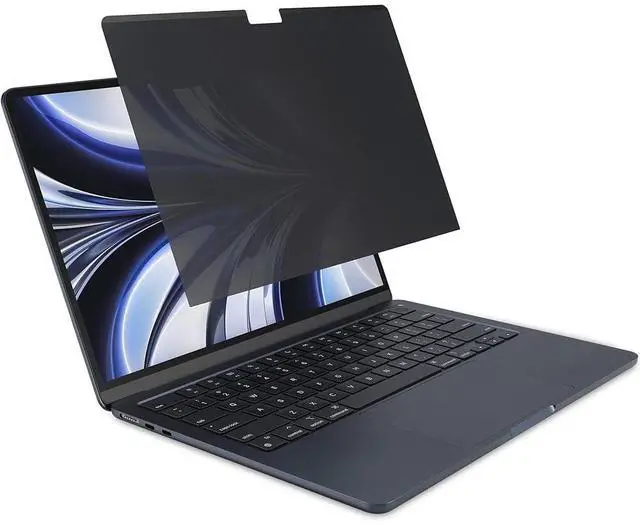 Alt view image 7 of 20 - Kensington MagPro Elite Magnetic Privacy Screen for Apple MacBook Air (M2, 2022) Black - For LCD MacBook Air - Glare Resistant, Fingerprint Resistant - Polyethylene Terephthalate (PET) - Anti-glare -
