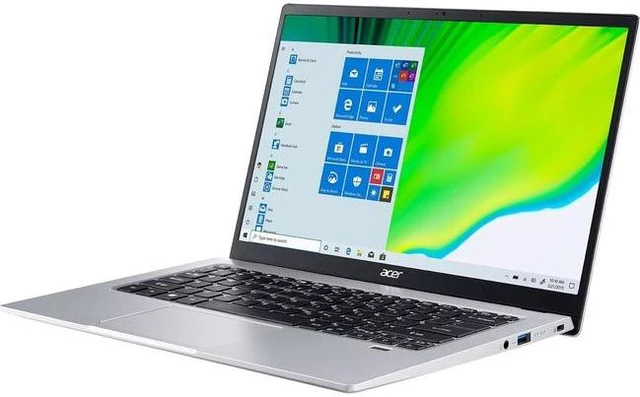 Alt view image 2 of 2 - Acer Swift 1 SF114-34 SF114-34-C16K 14" Notebook - Full HD - 1920 x 1080 - Intel Celeron N4500 Dual-core (2 Core) 1.10 GHz - 4 GB Total RAM - 128 GB Flash Memory - Pure Silver