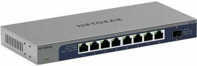 Alt view image 2 of 8 - NETGEAR 8-Port Gigabit Switch with 10 Gigabit SFP+ Uplink, 8 Ports - Gigabit Ethernet, 10 Gigabit Ethernet - 10/100/1000Base-T, 10GBase-X - 2 Layer Supported - Modular