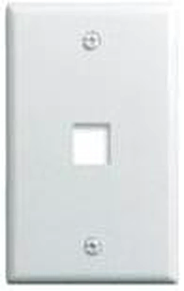Alt view image 3 of 3 - OnQ legrand WP3401-WH 1-Gang, 1-Port Wall Plate, White