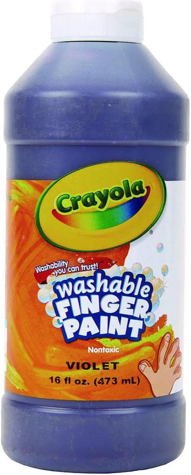 Alt view image 4 of 7 - Crayola. 551316040 Washable Fingerpaint, Violet, 16 oz