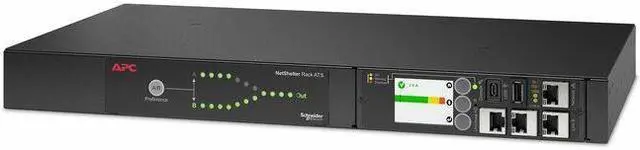 Alt view image 9 of 9 - APC by Schneider Electric NetShelter Automatic Transfer Switch - 8 x IEC 60320 C13, 1 x IEC 60320 C19