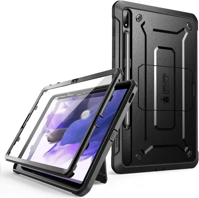 Alt view image 9 of 9 - SUPCASE Unicorn Beetle Pro Series Case for Samsung Galaxy Tab S7 FE 12.4 Inch (2021), Full-Body Rugged Heavy Duty Case with Built-in Screen Protector & S Pen Holder (Black)
