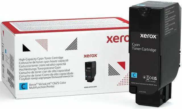 Alt view image 2 of 4 - Xerox Genuine High Capacity Toner Cartridge For The VersaLink C625 Cyan (Use & Return)