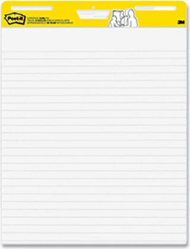 Alt view image 8 of 8 - Post-it Super Sticky Wall Easel Pad 25" x 30" Lined 30 Sheets/Pad 6 Pads/Pack (561WL-VAD-6PK)