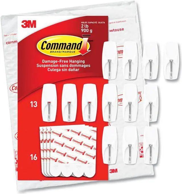 Alt view image 9 of 9 - Command Medium Wire Hooks 13/Pack (1706513NA)