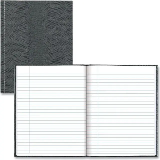 Alt view image 5 of 5 - Blueline Hardcover Executive Journal 7.25" x 9.25" Wide-Ruled Cool Gray 144 Pages (A7.GRY)