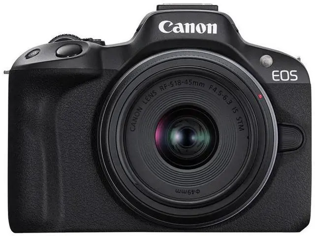 Alt view image 13 of 20 - Canon EOS R50 Mirrorless Camera with 18-45mm and 55-210mm Lenses (Black)