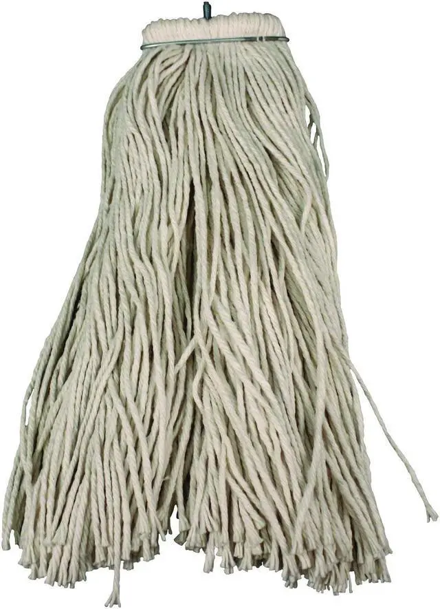 Alt view image 2 of 2 - Layflat Regular Screw-Type Mop Head Cotton 24 oz 1" Headband White 12124