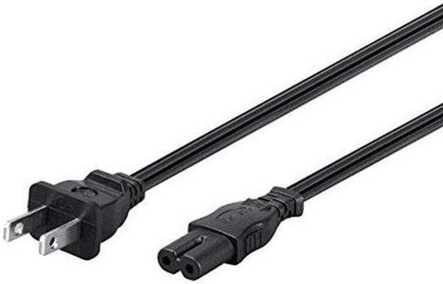 Alt view image 17 of 17 - Monoprice AC Power Cord Cable - 3 Feet Without Polarized | 18AWG, 10A (NEMA 1-15P to IEC-320-C7)