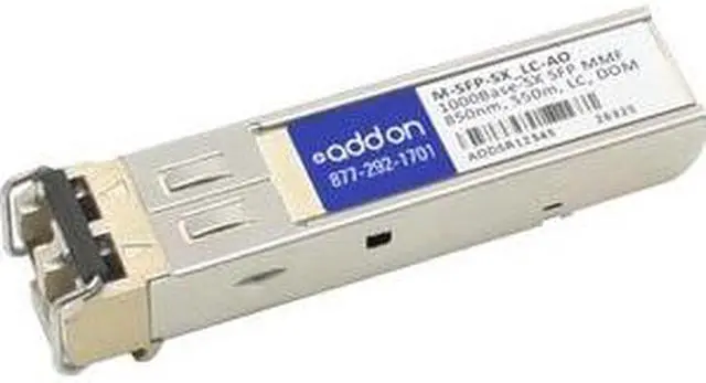 Alt view image 3 of 4 - AddOn Hirschmann M-SFP-SX/LC Compatible TAA Compliant 1000Base-SX SFP Transceiver (MMF, 850nm, 550m, LC, DOM)