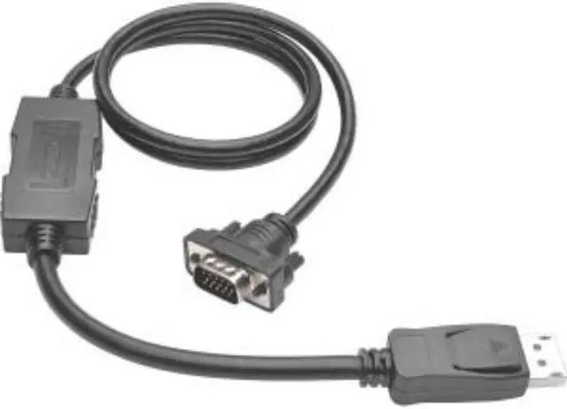 Alt view image 14 of 15 - Tripp Lite P581-010-VGA-V2 10 ft. DisplayPort 1.2 to VGA Active Adapter Cable, DP with Latches to HD15 (M/M), 1920x1200/1080p
