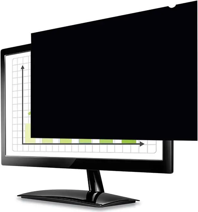 Alt view image 12 of 19 - Fellowes Blackout Privacy Filter, 23.8", Black 4816901