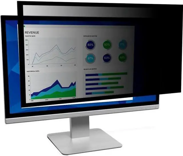 Alt view image 7 of 19 - 3m Framed Desktop Monitor Privacy Filter for 18.5" Widescreen Lcd, 16:9 PF185W9F