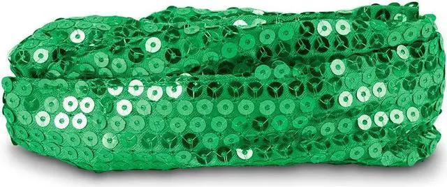 Main image of Calypso Studios Glitz Bendi Sequin Wire Headband Dance Cheer Costume Green