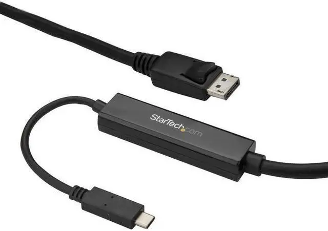 Alt view image 6 of 6 - StarTech.com CDP2DPMM3MB 9.8 ft (3 m) USB-C to DisplayPort Cable - USB Type-C to DP Video Adapter Cable - 4K 60Hz - Black