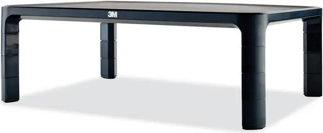 Alt view image 17 of 20 - 3M MS85B Adjustable Monitor Stand for Monitors and Laptops, Height Adjusts from 1.7 in to 5.5 in, Black
