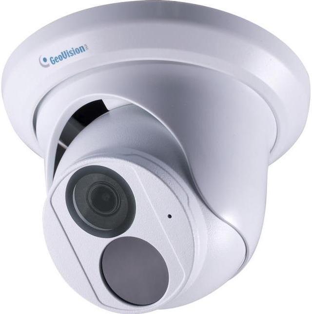 Alt view image 2 of 2 - geovison gv-ebd8800 8mp wdr poe ir eyeball network outdoor dome camera with 2.8mm lens rj45 connection