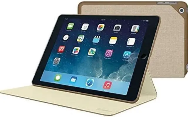 Alt view image 2 of 3 - Logitech Hinge Flexible MultiAngle Case Light Brown