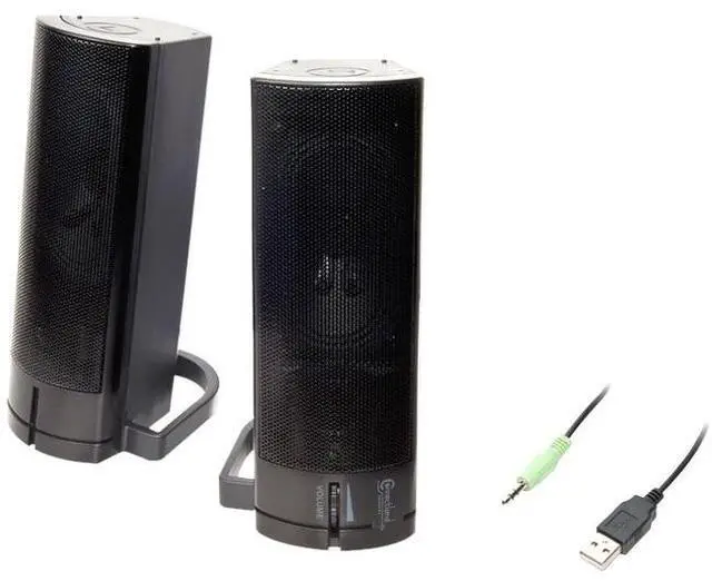 Alt view image 3 of 9 - SYBA CL-SPK20037 Connectland 2.0 Speaker System - 5 W RMS - Black