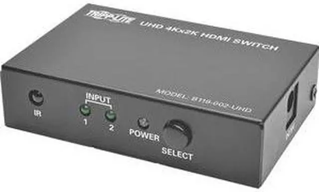 Alt view image 11 of 20 - Tripp Lite 2-Port HDMI Switch for Video and Audio, 4K x 2K UHD @ 60 Hz (HDMI F/2xF) with Remote Control (B119-002-UHD)