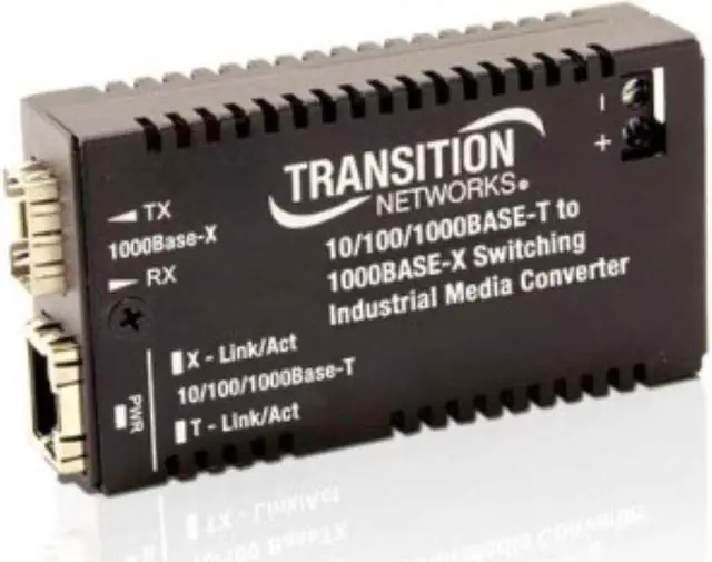 Alt view image 4 of 6 - Transition Networks Hardened Mini 10/100/1000 Bridging Media Converter