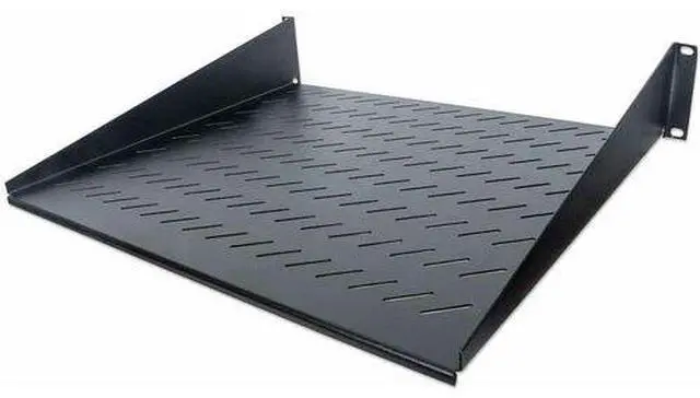 Alt view image 6 of 6 - Intellinet 19" Cantilever Shelf, 2U, 2-Point Front Mount, 400 mm (15.75 in.) Depth, Vented, Black