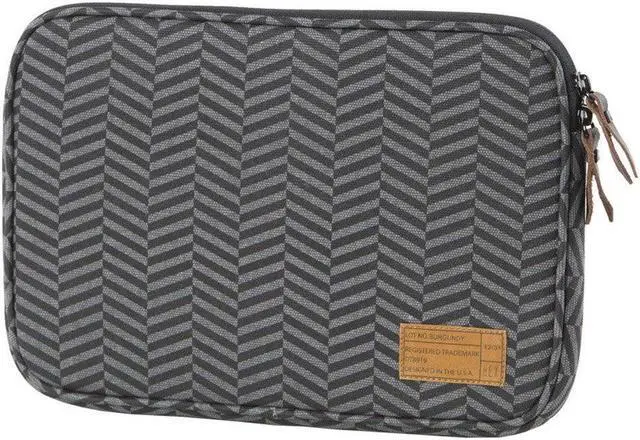 Main image of Hex Sleeve Case With Rear Pocket For Microsoft Surface 3 Black Grey Chevron