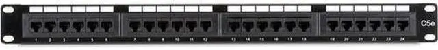 Alt view image 3 of 9 - Black Box JPM5E24A CAT5E Patch Panel 24 Port