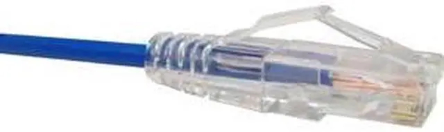 Alt view image 4 of 4 - Unirise CS6-10F-BLU Unirise Clearfit Slim Cat6 Patch Cable, 28AWG, Snagless, Blue, 10ft - Category 6 for Network Device - Patch Cable - 10 ft - 1 x RJ-45 Male Network - 1 x RJ-45 Male Network - Gold