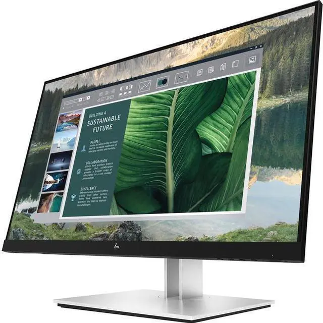 Alt view image 10 of 10 - HP E24u G4 24" (23.8" viewable) Full HD 1920 x 1080 HDMI, DisplayPort, USB-C Monitor