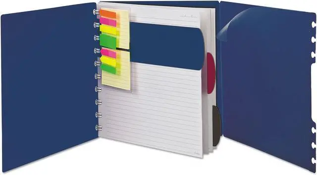 Alt view image 8 of 8 - Ampad Versa Crossover Notebook Legal/Wide 24 lb 11 x 8 1/2 Navy 60 Sheets 2/Pack 25634