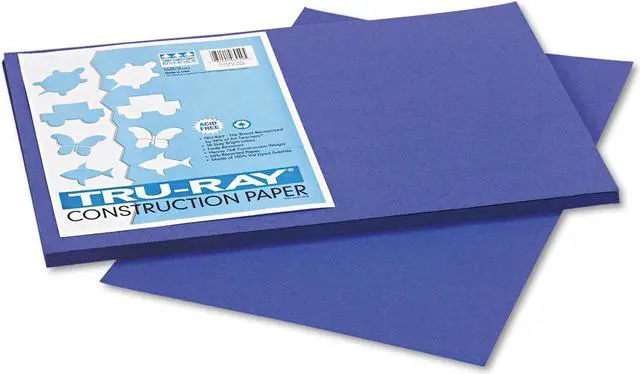 Alt view image 3 of 4 - Tru-Ray Construction Paper, 76lb, 12 x 18, Royal Blue, 50/Pack 103049