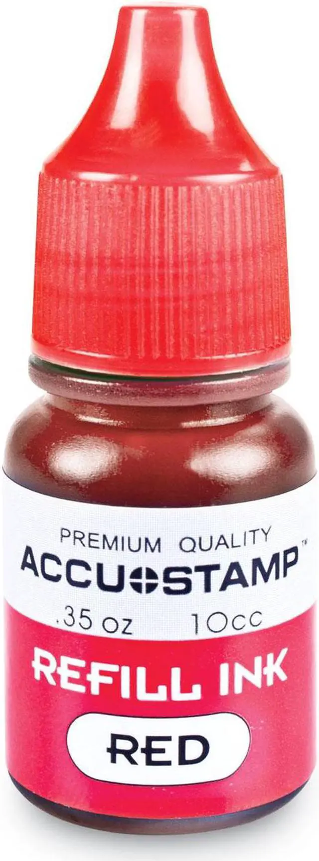 Alt view image 2 of 2 - COSCO ACCU-STAMP Gel Ink Refill Red 0.35 oz Bottle 090683