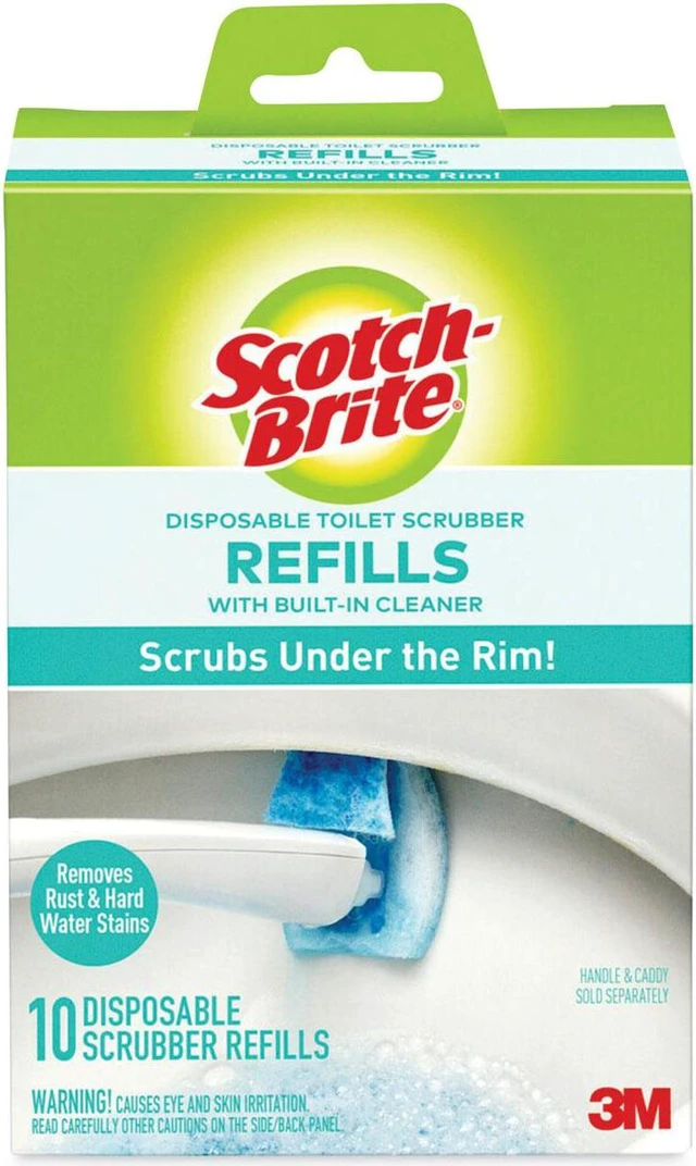 Alt view image 9 of 9 - 3M Refills f/Scotch-Brite Scrubber Disposable 10/BX BE/WE 558RF4