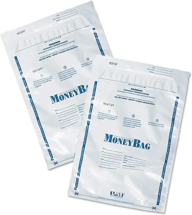 Alt view image 2 of 2 - SecurIT Tamper-Evident Deposit Bags 9 x 12 Plastic White 100 per Pack 94190068