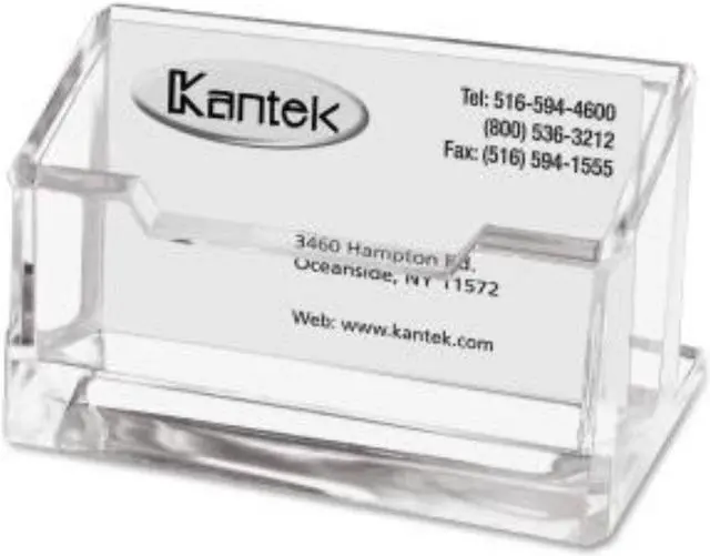 Main image of Kantek Acrylic Business Card Holder Capacity 80 Cards Clear AD30