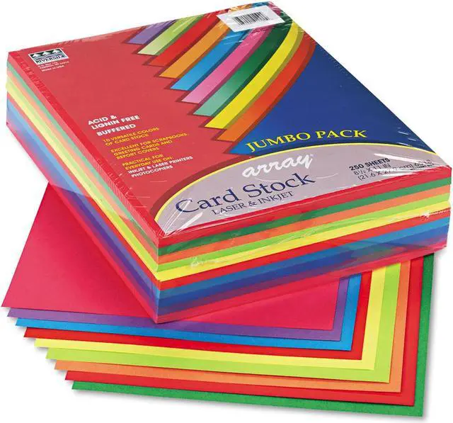 Alt view image 5 of 5 - Array Card Stock, 65lb, 8 1/2 x 11, Assorted Lively Colors, 250/Pack 101199