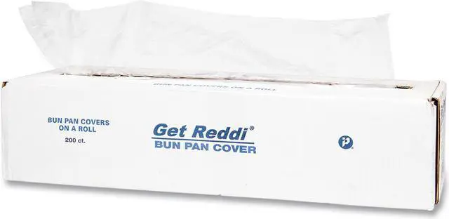 Alt view image 3 of 3 - Inteplast Group Poly Bun Pan Cover Lid 21x35 19 Micron 200/Case BP21635
