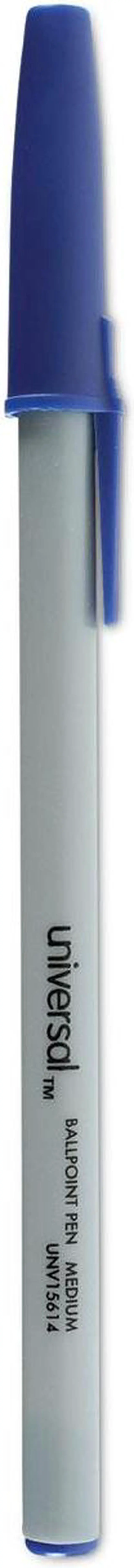 Alt view image 8 of 8 - UNIVERSAL Economy Ballpoint Stick Oil-Based Pen Blue Ink Medium 60/Pack 15614