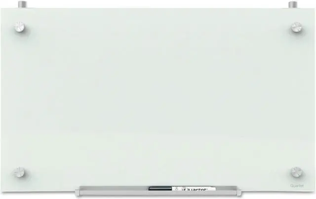 Alt view image 10 of 10 - Quartet Infinity Magnetic Glass Dry Erase Cubicle Board 18 x 30 White PDEC1830