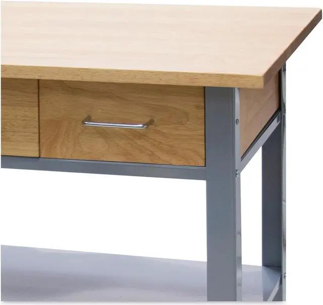Alt view image 2 of 2 - Vertiflex Countertop Serving Cart 35 1/2" x 19 3/4" x 34 1/4" Silver/Brown VF53039