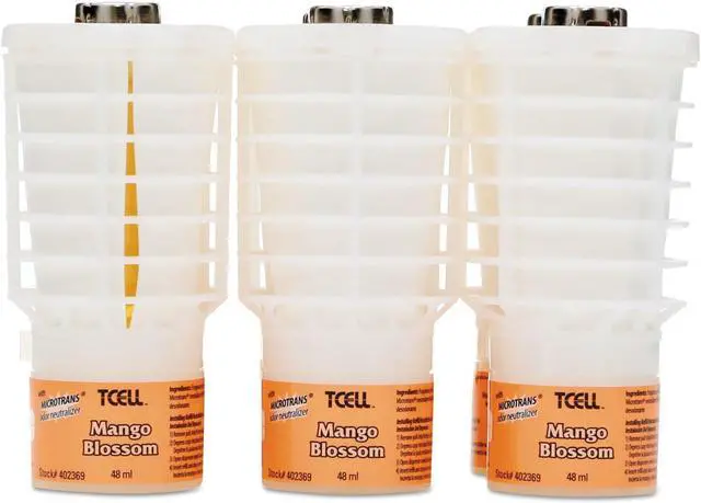 Alt view image 8 of 8 - RUBBERMAID COMMERCIAL FG402369 Oil Air Fresh Refill,Mango Blossom,PK6