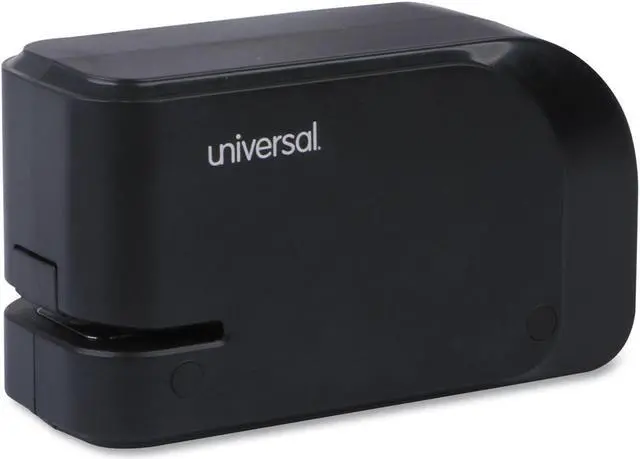 Alt view image 7 of 7 - UNIVERSAL Electric Half-Strip Stapler w/Staple Channel Release 20-Sheet Capacity Black 43120