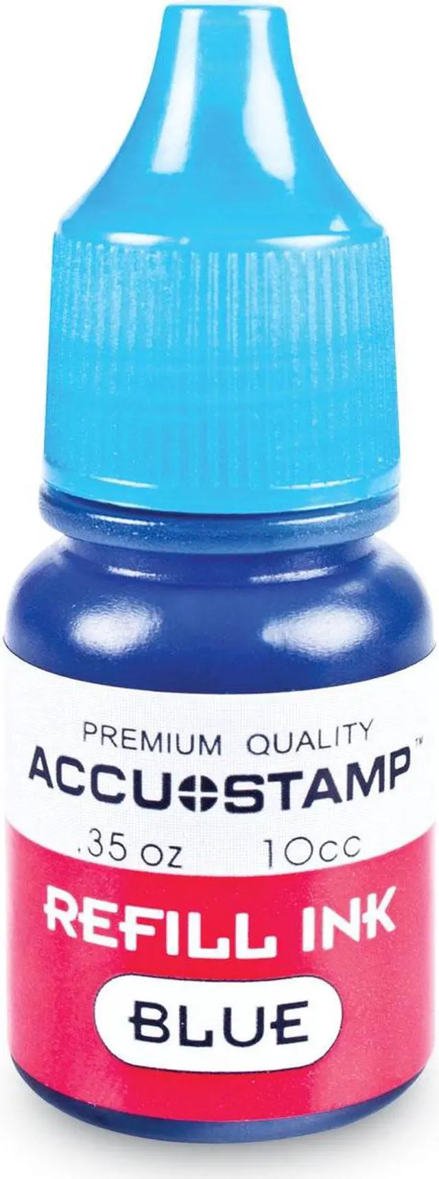 Alt view image 2 of 2 - COSCO ACCU-STAMP Gel Ink Refill Blue 0.35 oz Bottle 090682