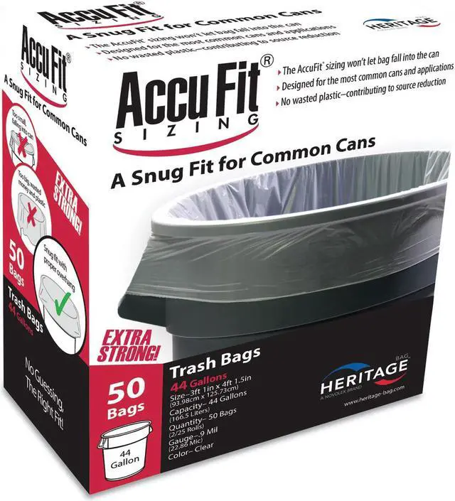 Alt view image 6 of 6 - Heritage AccuFit Can Liner 50 BG/BX