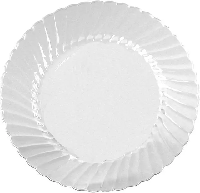 Alt view image 4 of 4 - WNA RSCW101212PK Classicware Plastic Dinnerware Plates, 10 1/4-inch Dia, Clear, 12/Pack (WNARSCW101212PK)