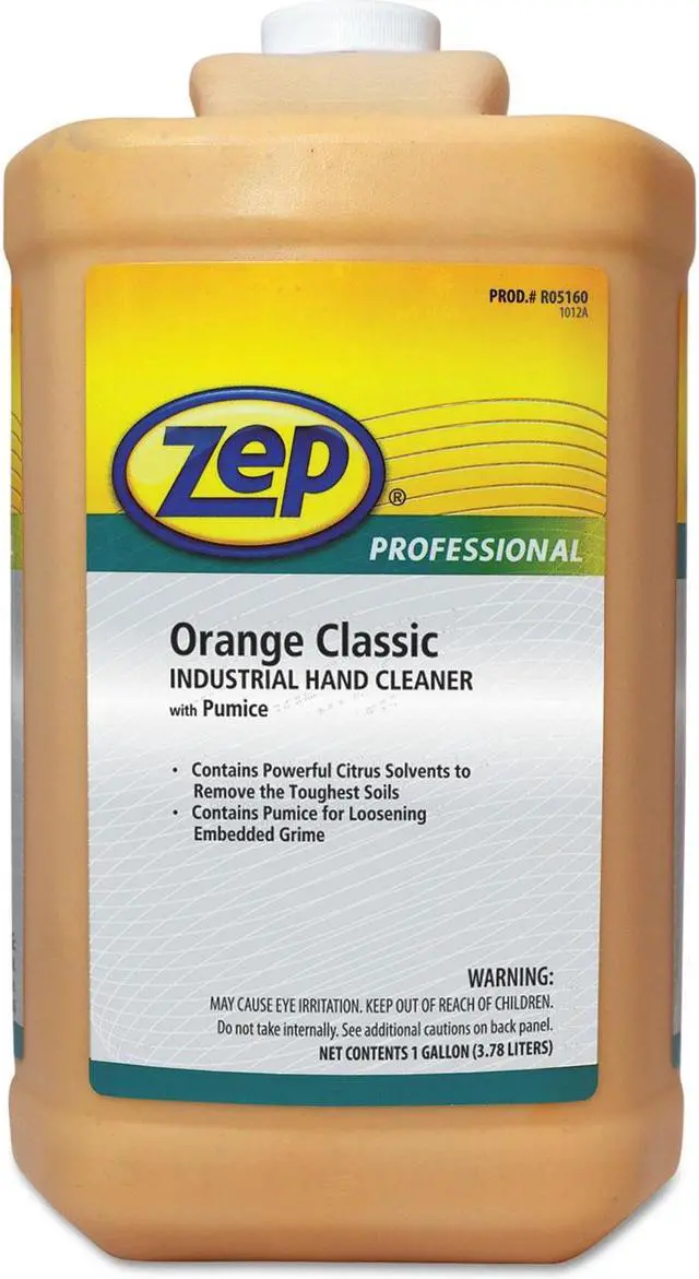 Main image of Orange Classic Industrial Hand Cleaner with Pumice, Orange, Bottle, 1 Gal