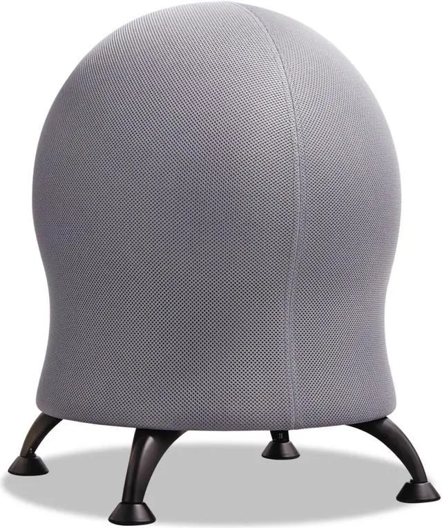 Alt view image 10 of 13 - Safco Zenergy Ball Chair 22 1/2" Diameter x 23" High Gray/Black 4750GR